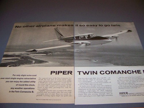 Vintage 1968 piper twin - vintage...1968,