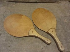 Vintage Wooden Paddle Set of 2