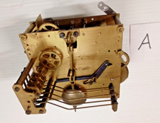 Vintage German 8 day clock movement, Westminster Chime Untested ref.A