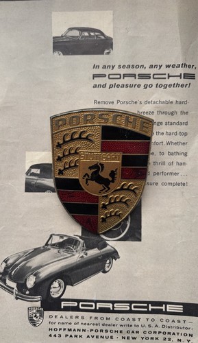 Genuine porsche badge emblem - genuine,