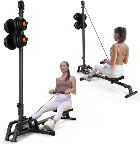 Foldable rowing machine - rowing, &