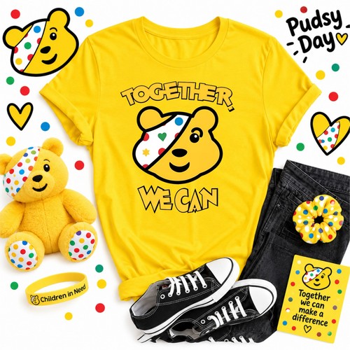 Together can pudsey shirt - pudsey, t-shirt