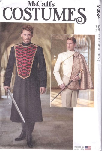 Mccalls 8624 mens costume - mccalls,