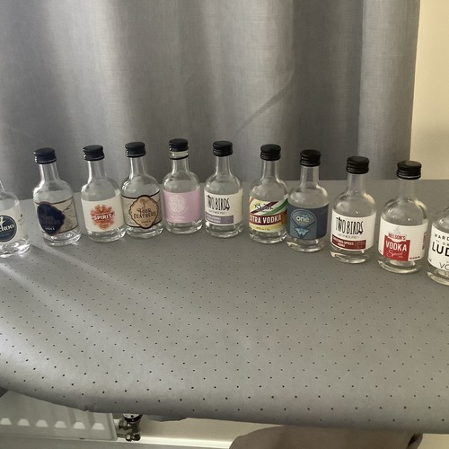 Empty miniature gin - 12,