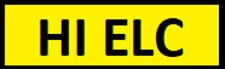 HIELC PRIVATE NUMBER PLATE H1 ELC DVLA PERSONAL CAR REGISTRATION UK
