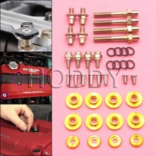 HQ GOLD LOW PROFILE VALVE COVER HARDWARE KIT FOR HONDA B16 B17 B18 VTEC