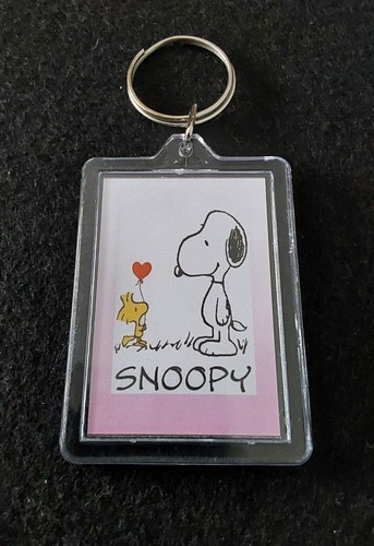 Snoopy dandelion keyring - snoopy,