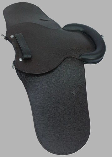 Leather pony saddle with - leather,