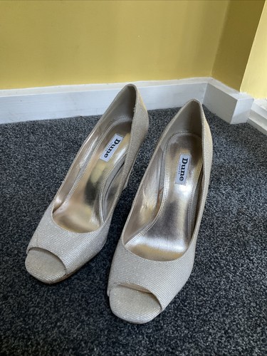 Dune gold cork sparkly wedges - cork,