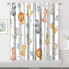 Kids Safari Animals Curtains