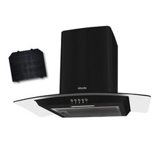 Abode Glass Cooker Hood Black