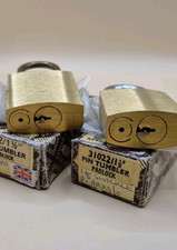 Vintage Union Padlock Brass Model 3102 Made In England Pin Tumbler Lock