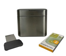simplehuman 4L CW1645 Compost Caddy Kitchen Countertop Bin Stainless