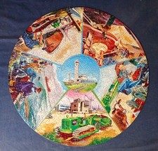 A Fabulous Vintage & Complete John Waddington Circular Jigsaw Puzzle Des. No 530