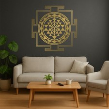 Sri Yantra Wall Decal Symbol
