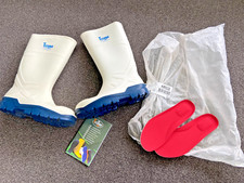 Techno Troya Arco white safety wellington boots 6.5 shock absorber PPE new other