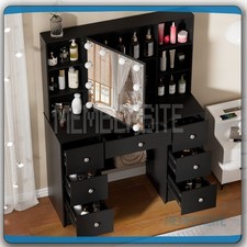 Large Black Dressing Table