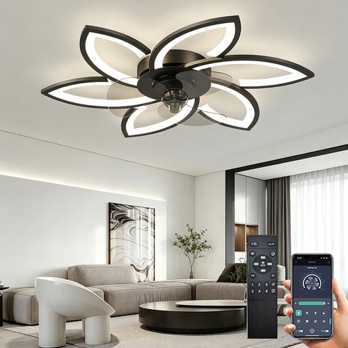 Led ceiling fan - ceiling, light