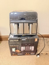 Salter EK5196 7.6L Stainless Steel Dual Air Pro Airfryer NEW RRP £95