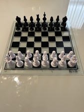 3D Printed Black & White Pokemon Themed Chess Set - Chess Board Not Includes