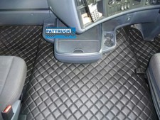 Eco leather floor mats set - leather,