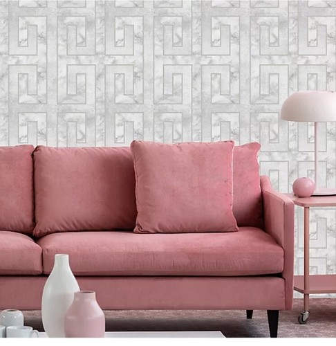 Wallpapers fresco meander pale