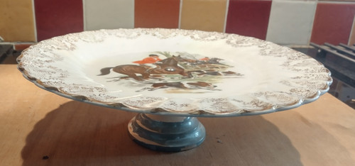 Food cake plate with - plate,