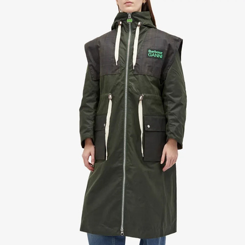 Barbour ganni hooded wax - barbour, x