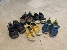 Bundle x6 pairs Toddler Boys Shoes UK 4-4.5, VGC, includes Jojo Maman Clarks