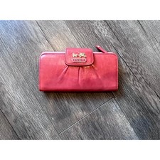 Coach pink leather - pink, long