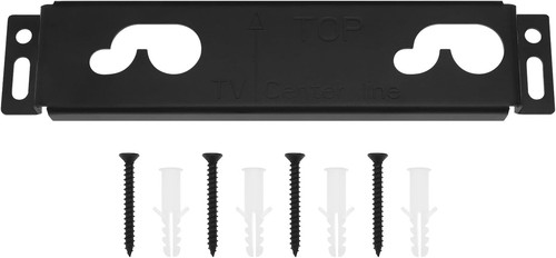 Black wall mount bracket - wall,