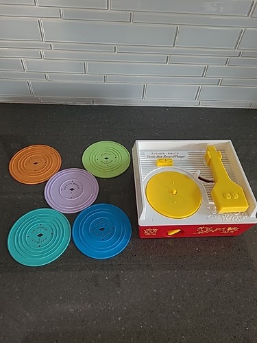 Fisher price music box - box, record