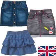 Girls Denim Skirts Ra-Ra
