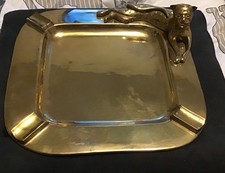 Art Deco Brass Cigar Ashtray
