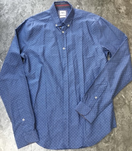 Zara men nwot blue - men’s, polka
