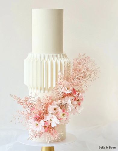 Fluted cake separator - fluted,