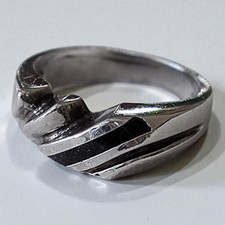 Vintage 925 Silver Onyx