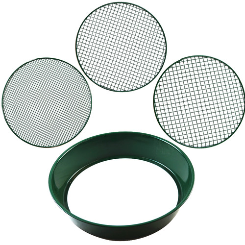 Metal round garden sieve - round,