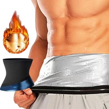 Men Sauna Sweat Belt Waist Trainer Body Shaper Corset Trimmer Sport Shapewear