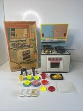 Vintage Tinplate MFZ Fuchs Cooker Stove With Accessories 1960’s Kitchen - Boxed