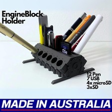 Engine block desk - block, organiser