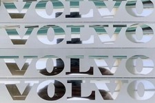 Volvo Badge Truck Stickers CHROME SILVER Set Of 4 20x3cm