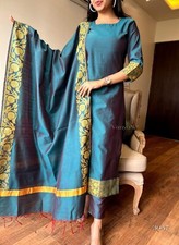 Indian Pure Banarasi Silk Jacquard Self Zari Thread Banarasi Kurti (Size L 40)