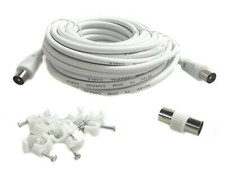 10M Metre White RG59 / RG6 RF