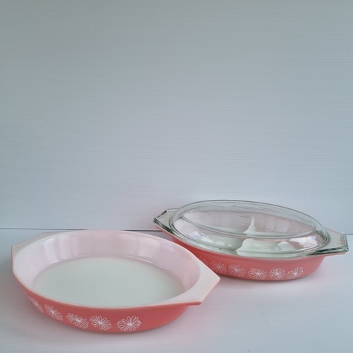 Vintage pyrex pink daisy - vintage,