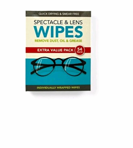 Spectacle lens wipes 54 pack - wipes,