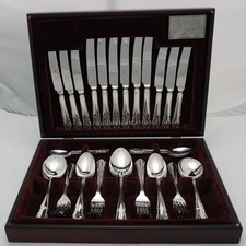 DUBARRY Design Inkerman Sheffield Silver Service 44 Piece Canteen of Cutlery Set