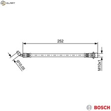 BRAKE HOSE 1 987 481 662 FOR