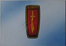Reliant Scimitar SS1 original Sales Brochure Spring 1985 opens to poster format