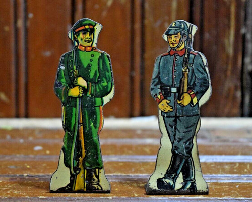 Marx tin soldier lithographed - tin,